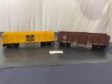 Pair of G Scale Gondola Models: LGB - 1646 D&RGW Royal Gorge Route & Bachmann Victor Gold Mining