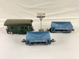 Small assortment of loose model train cars from LGB and CRMC
