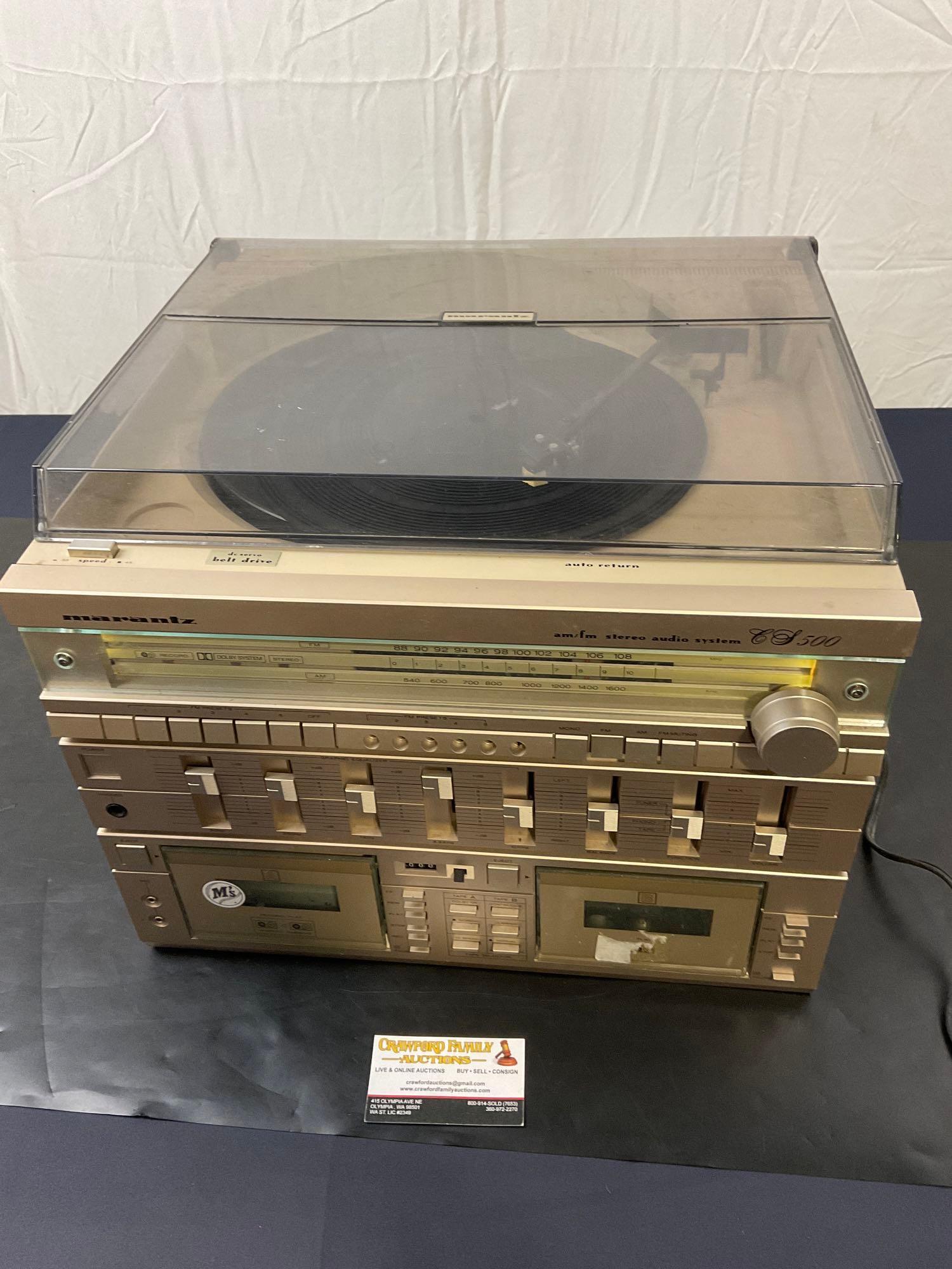 Vintage Marantz CS500 AM/FM Stereo Audio System, | Proxibid