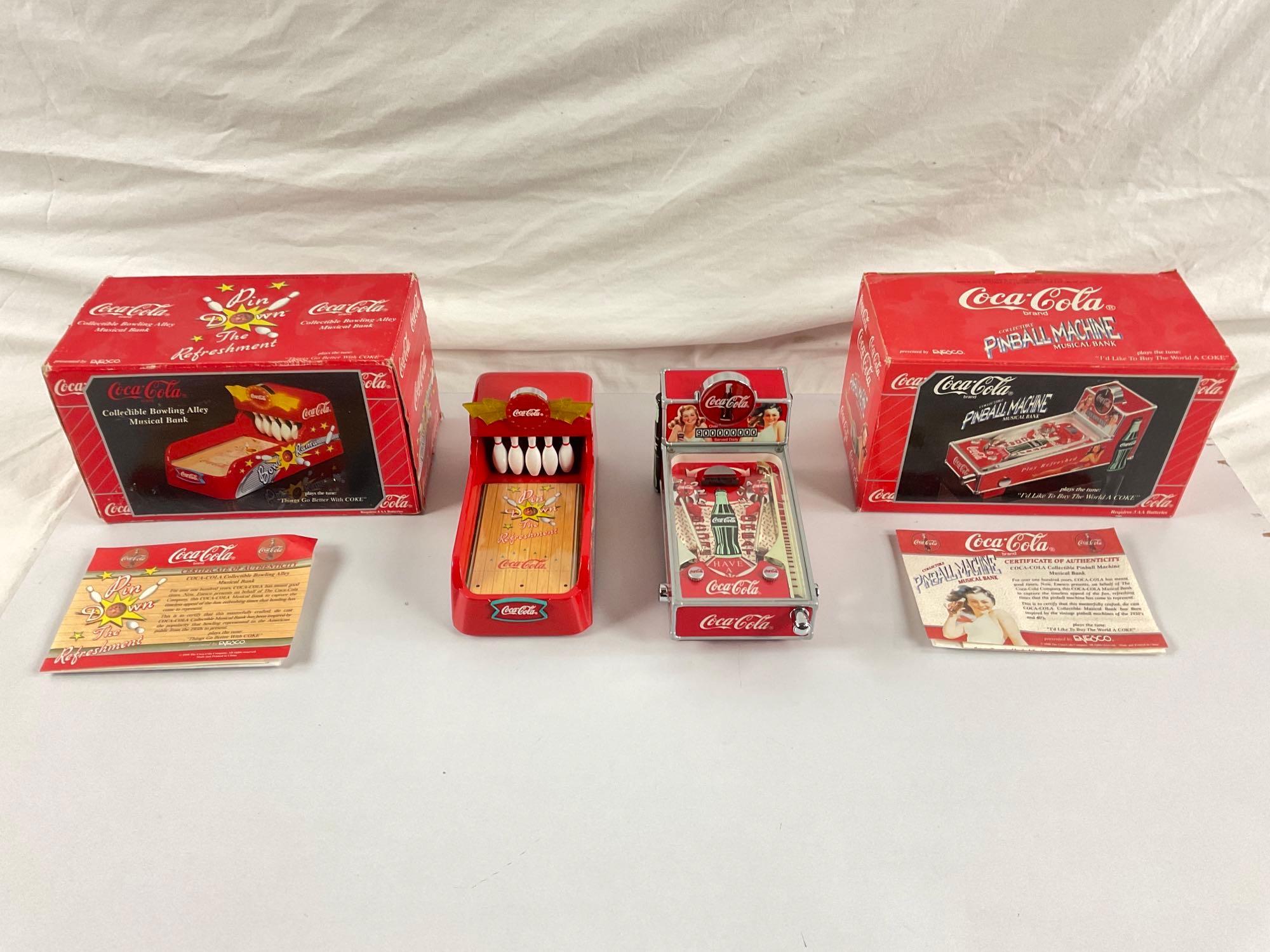 Pair of in-box Coca-Cola collectibles musical | Proxibid
