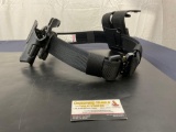 Fusion Duty Belt, size Medium w/ Blackhawk holster for Glock Models 20/21/37/38