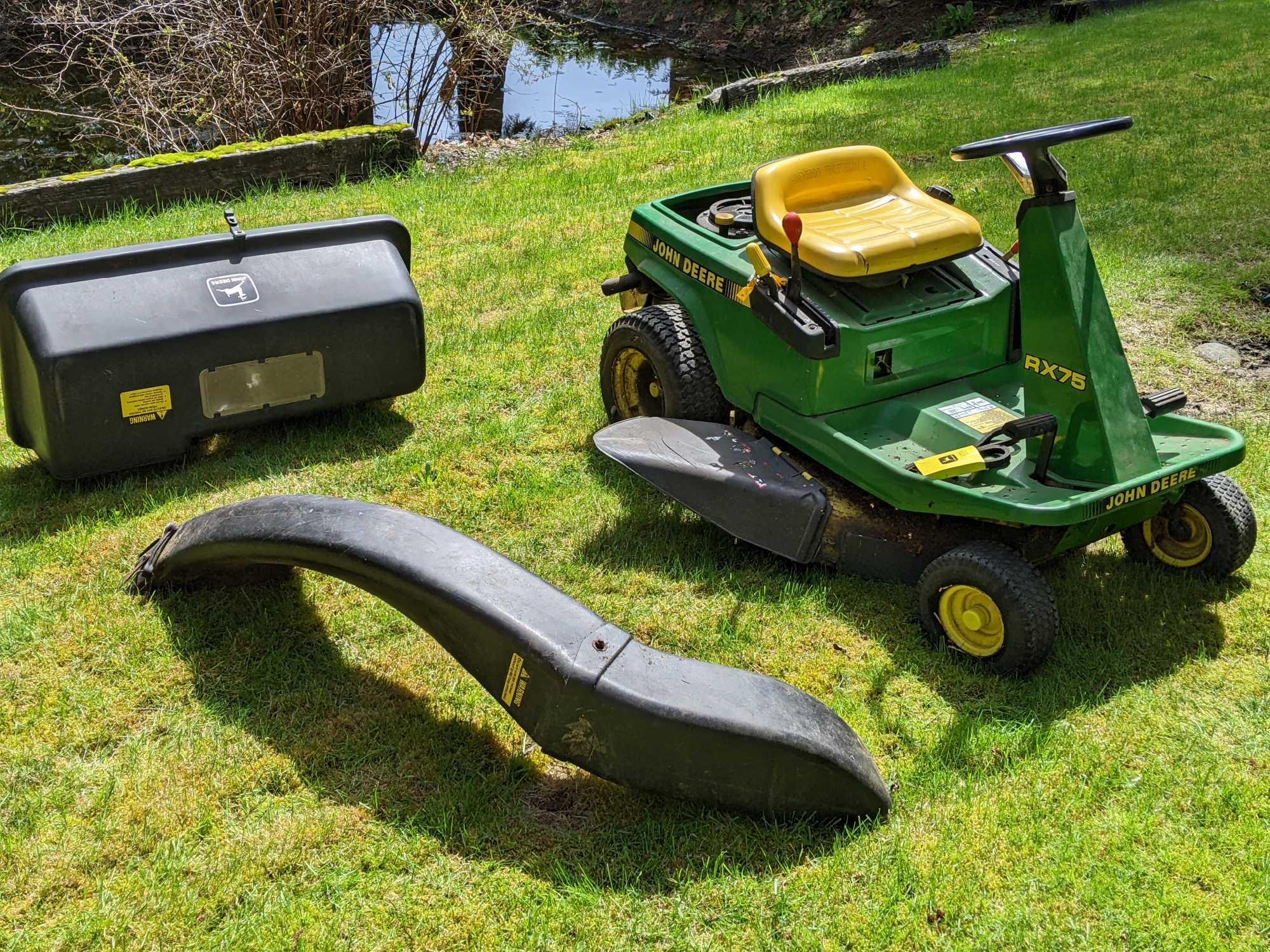 John deere rx75 2025 engine