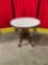 Antique wooden Victorian marble top side/hall table