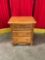 Vintage Summit Furniture Surewood Oak three-drawer end table