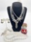 Vintage to Antique rhinestone & crystal jewelry incl. Laguna earrings, necklaces, and more