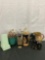 Collectibles lot incl. a bed Japanese float ball, W. Germany planter & stein, handmade pitcher etc