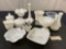 Fenton Hobnail Milk Glass Bowls, Compotes, Salt and Pepper Shakers, Vases, Cream & Sugar 15 pcs