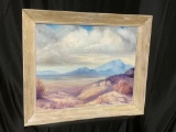 Signed Vintage Original Oil on canvas by Coral Moon