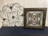 Two Large Decorative Metal Wall Hangings