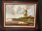 Reproduction of 17th c. Dutch Windmill painting by Jacob van Ruisdael