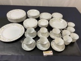 53 pc set of China by Armcrest, Midori pattern made in Japan - has some small chips