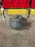 Concrete yard art toad, approx 12