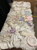 Large Lot of Vintage/Antique Lace Linens and embroidery