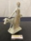 LLADRO Girl with Goat #4590 Unglazed Porcelain Statuette