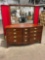 Vintage Hampton Court by Drexel 12-drawer dresser w/mirror
