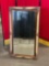 Large Rectangular Beveled Mirror in distressed frame