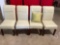 Set of 4 Matching Upholstered Chairs from The Bombay Company