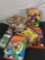 Large collection of vintage Nintendo Power magazines and vintage game boy game manuals