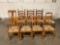 Nine assorted vintage chairs, various styles