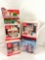 5 Christmas village light up decorations incl. 3x 2994 Coca Cola Diners like new in box