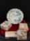 Selection of antique hand painted Chinese porcelain incl. 1910 Imari blue & white bowl