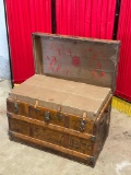 Antique Steamer Trunk by Crouch & Fitzgerald, owned by Boeing Family