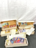 5 boxes filled w/ MLB baseball cards from 87'-89' by Donruss, Score & Topps - approx 3000 cards