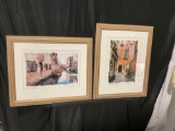 Duo of Venice Prints by artist Maureen Love