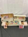 5 boxes of 80's-90's Basebal, Football & Basketball cards - approx 2500 cards total