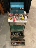 Lot of Vintage Tools and Toolboxes - Wrenches, Drills, Hammers and more