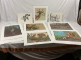 Lot of 10 Hand-signed and #'d Ltd Ed Prints by Gerald W. Putt - Includes AP