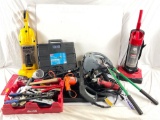 Selection of tools incl. Eureka Boss & Dirt Devil vacuums, Drills, pressure washer, etc see pics