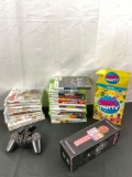 Selection of video games incl. 14 XBOX360 games, 8 Wii games, PS2 controller and more