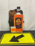 2x man cave signs - reflective arrow heavy duty construction sign & Sinfire whisky sign