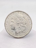 Antique 1890-P silver Morgan dollar coin UNC.