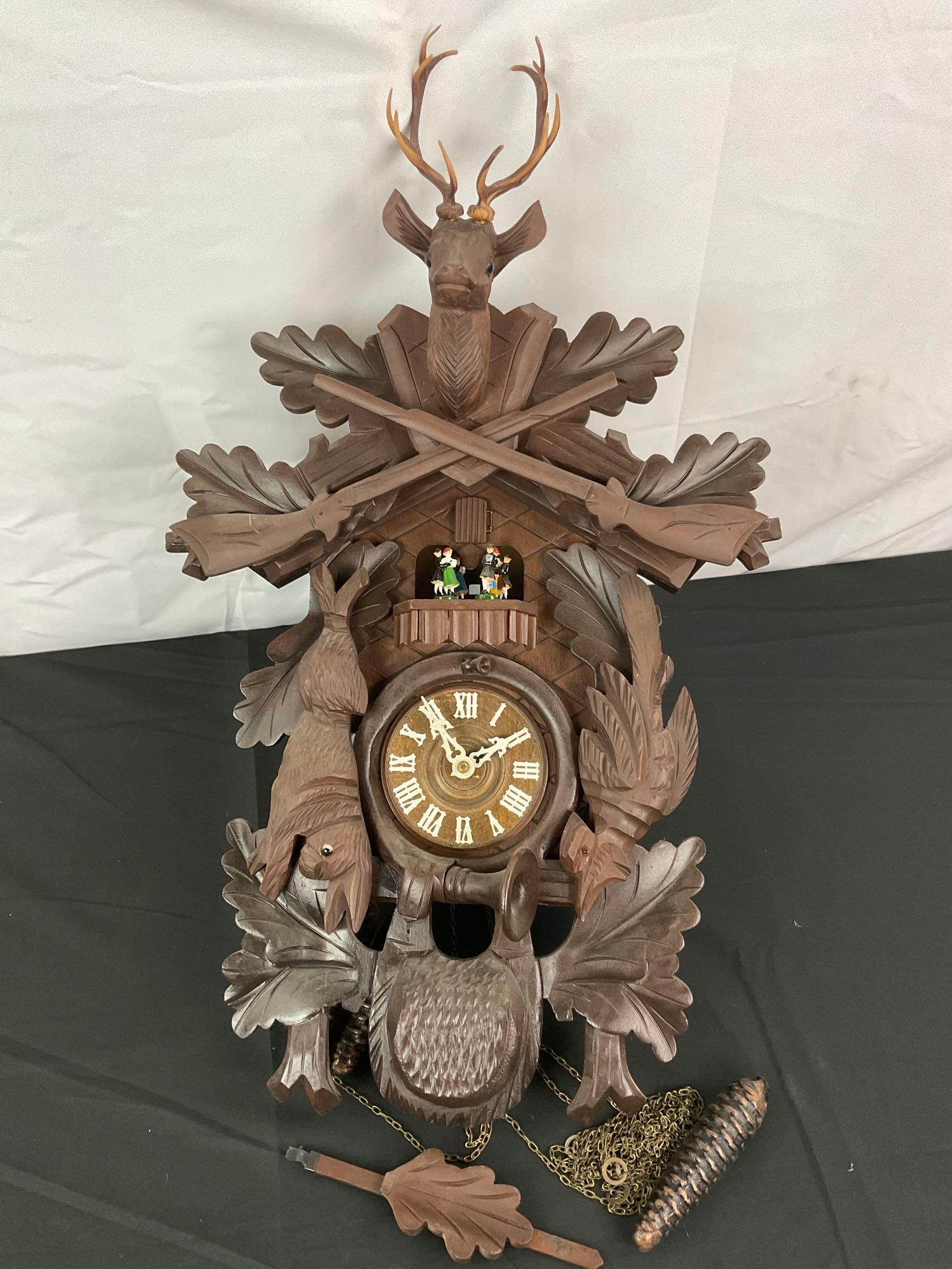 Vintage West Germany Black Forest cuckoo clock w/ | Proxibid
