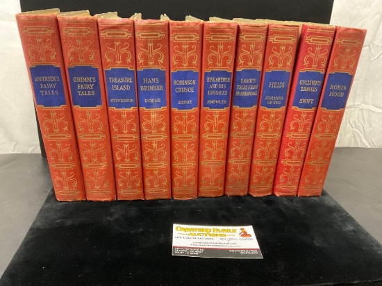 Rare Vintage Childrens Fairy Tales Complete 10-Volume Set, Penned & Pictured by Louis Rhead