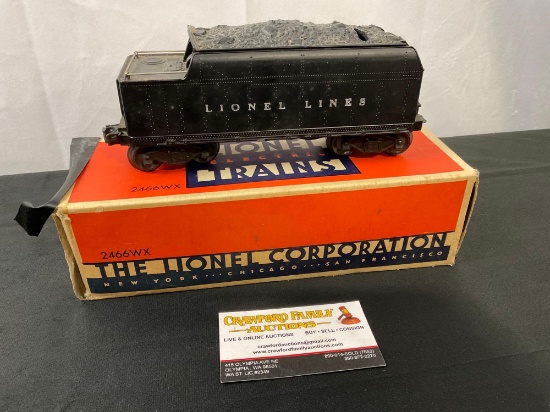 Lionel Electric Trains, Model #2466WX Whistle Tender in original packaging