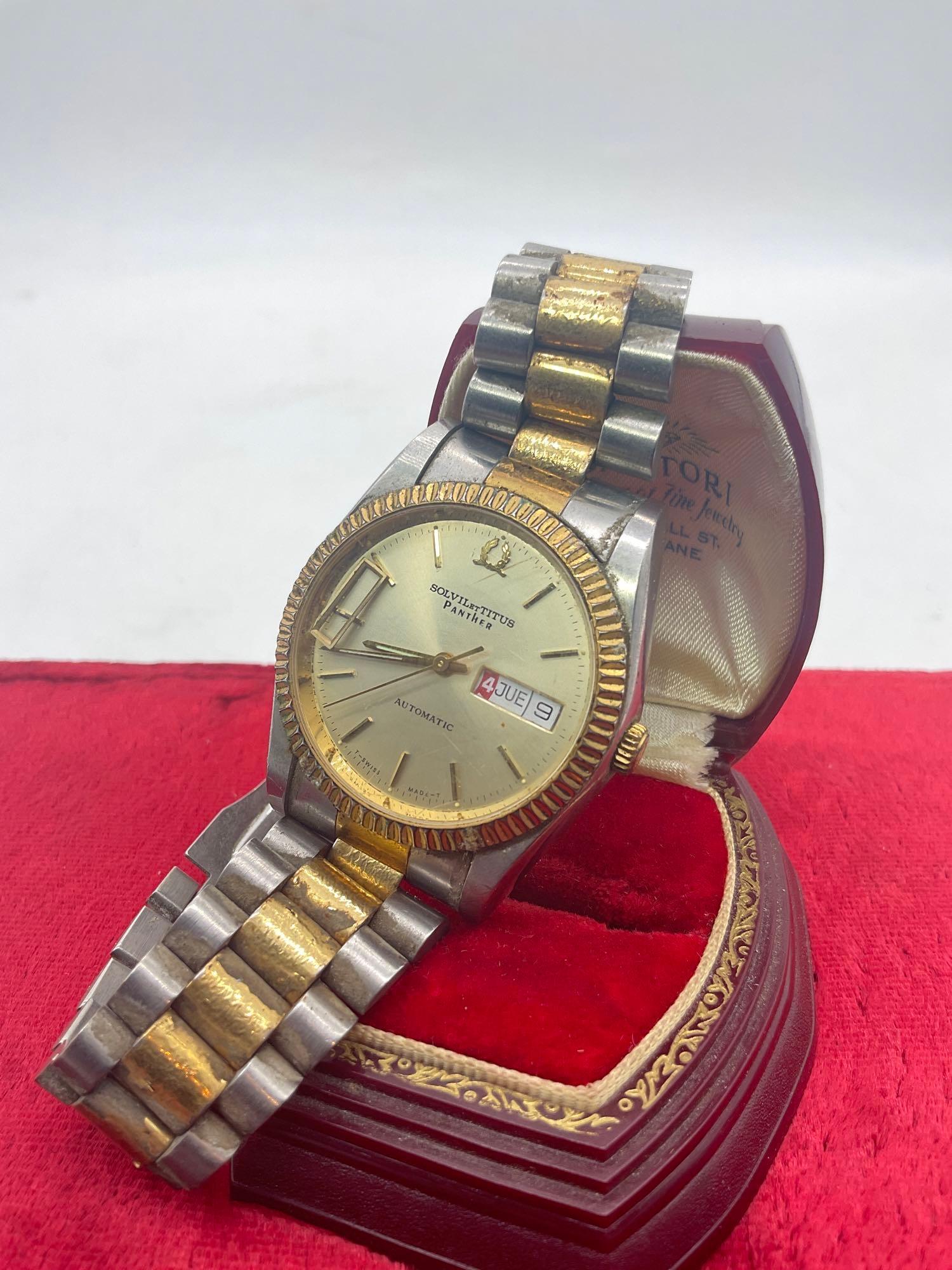 Vintage Solvil et Titus Panther automatic Knights Proxibid