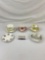 4 Vintage Royal Albert Bone China English Tea Cups w/ Saucers & 1 Saucer. Tea Rose See pics.