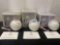 Vintage LLADRO Ornaments, Trio of Globes, #15914 1992, #16009 1993, #16105 1994