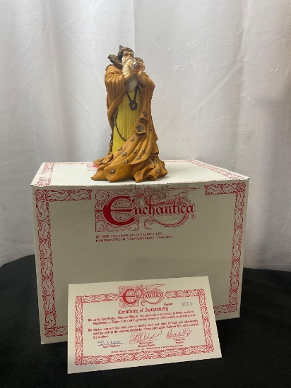 Vintage 1988 Enchantica Figurine Orolan Summer Wizard w/ COA, Numbered 3001/7500