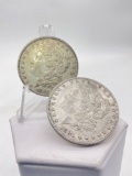 Antique 1881-O & 1882 Silver Morgan Dollars 2x coins