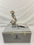 Vintage Genuine LLADRO Porcelain Figurine 5th Anniversary B No 7612 Descanso En El Paseo. See pics.