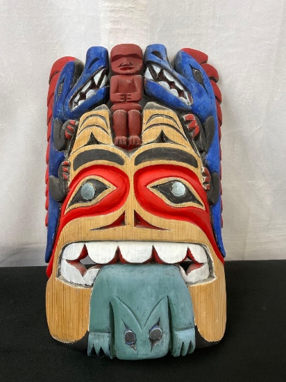 Northwest Native American Mask, unclear which tribe, Similar to Eric Williams work.