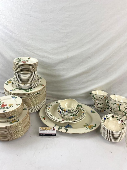 Assorted Lot of Porcelain Dinner Sets, Westwood China and Castleton China. See pics.