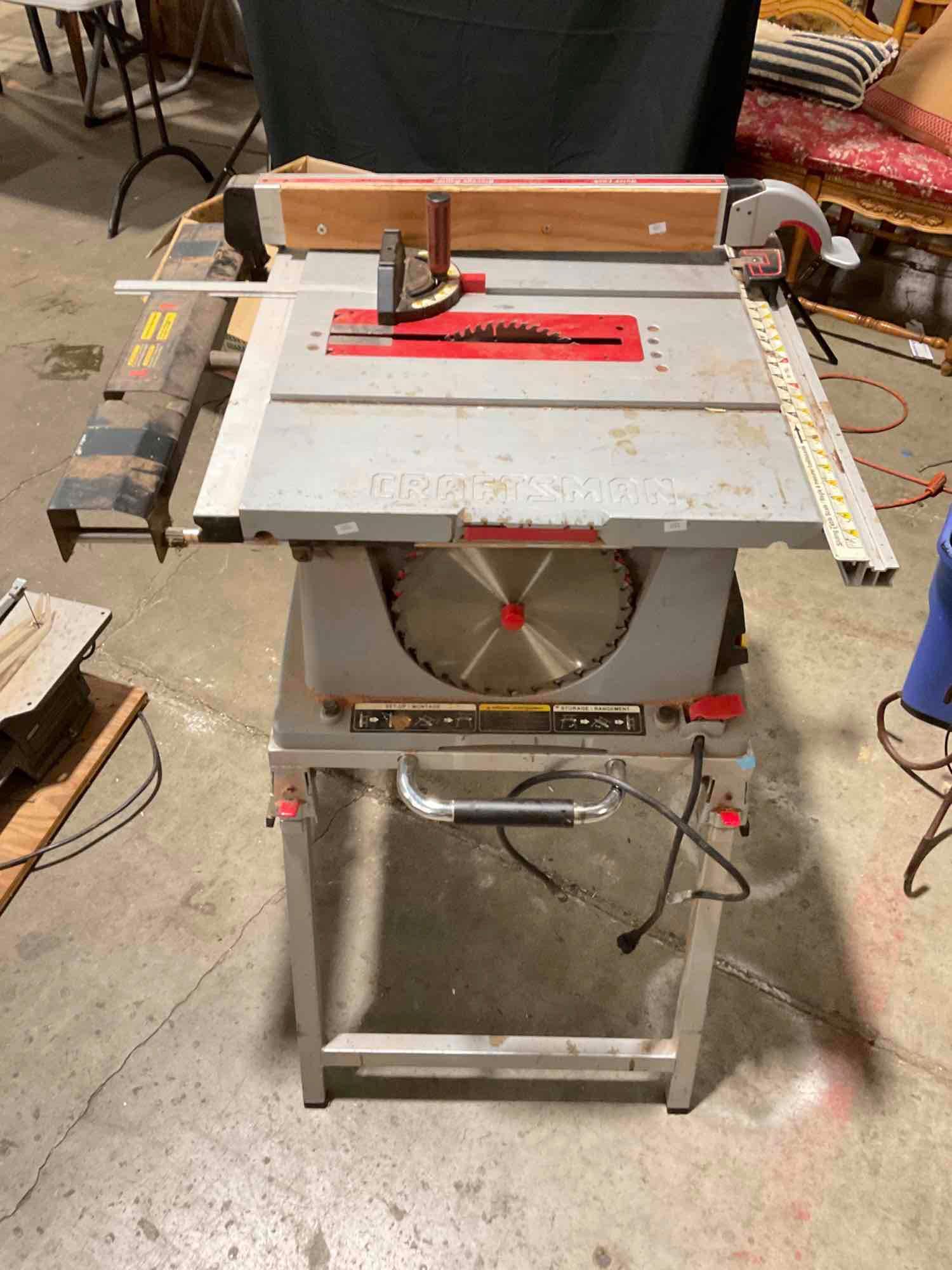 Craftsman Professional 10 Table Saw w foldable Proxibid