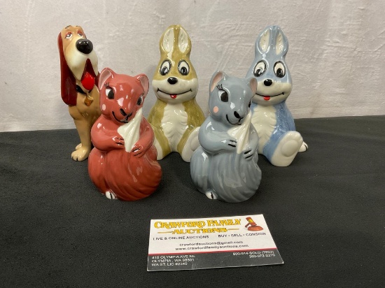 Wade Porcelain Pieces, Arthur Hare Rabbits from the 90s, and Disney Trusty from Hat Box Series