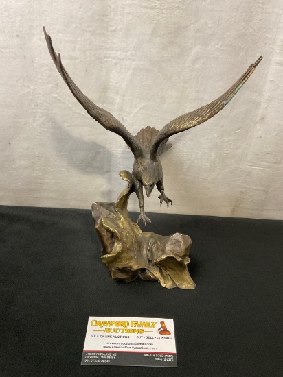 Solid Bronze Statue titled Wings of Glory by Ronald Van Ruyckevelt