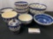 Lovely Vintage Polish Handpainted Glazed Porcelain Plates w/ a variety of patterns, 11 pcs
